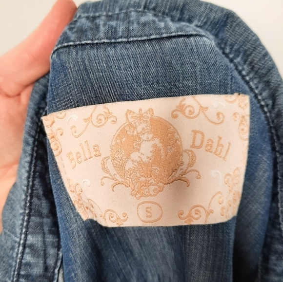 Bella Dahl Chambray Button Down Shirt S - Picture 4 of 6